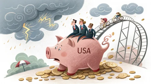 Дефицит бюджета США $345 млрд и его влияние на процентные ставки