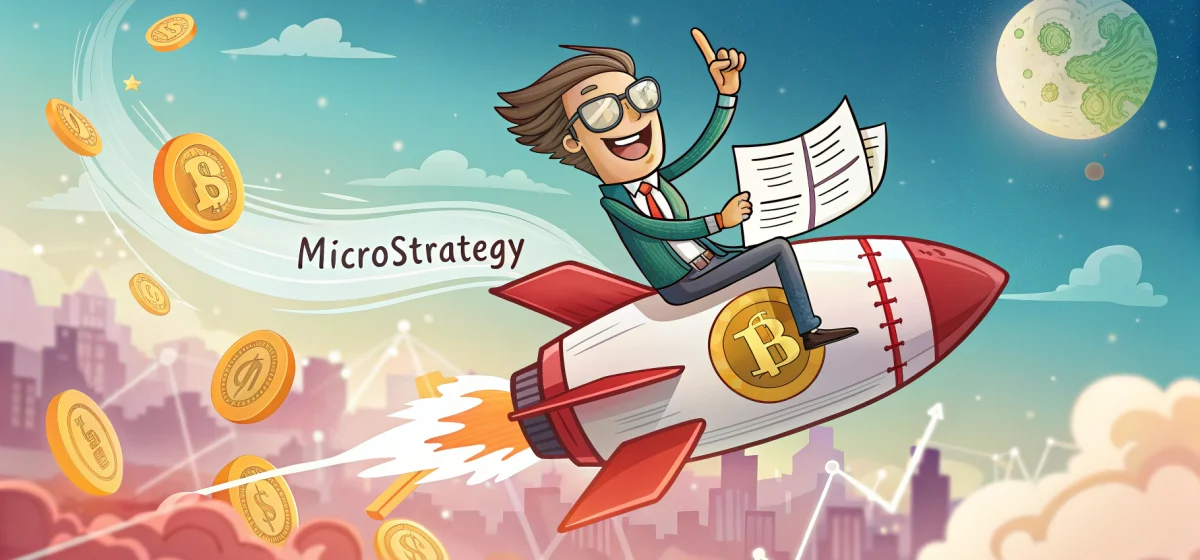 Рост акций MicroStrategy после биткоин-ралли и сильного отчёта