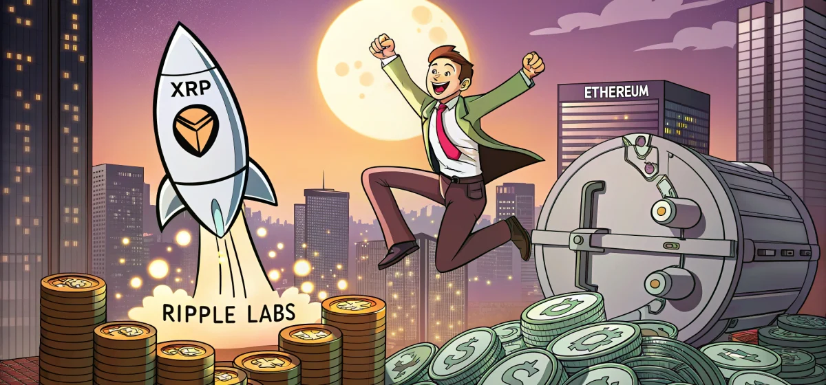 Рост инвестиций в XRP и Ethereum на фоне сбора $1 млрд Ripple Labs и роли Ли Лина из Huobi.